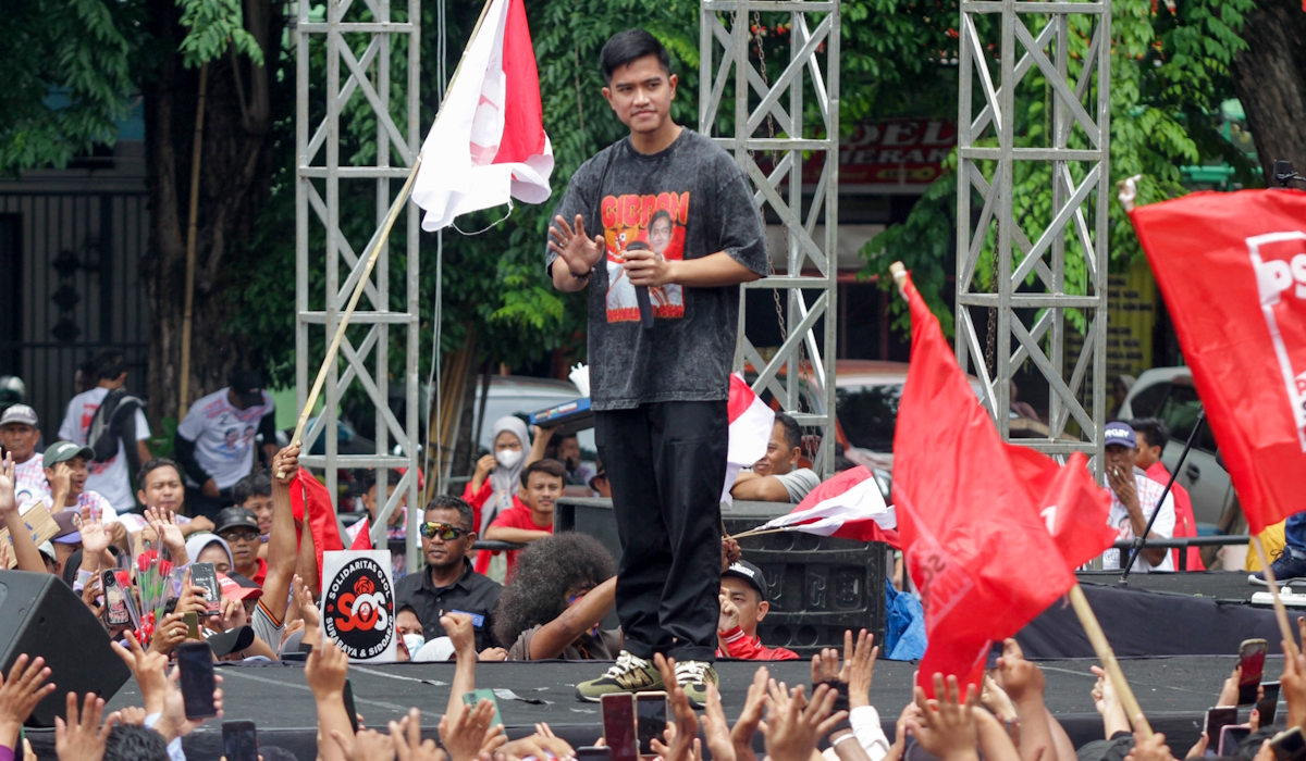 Ketua Umum Partai Solidaritas Indonesia (PSI) Kaesang Pangarep 