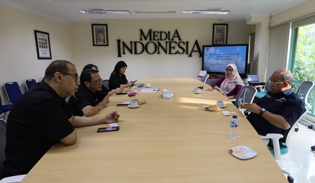 Pengurus PB IDI mengunjungi kantor Media Indonesia di Kedoya, Jakarta Barat