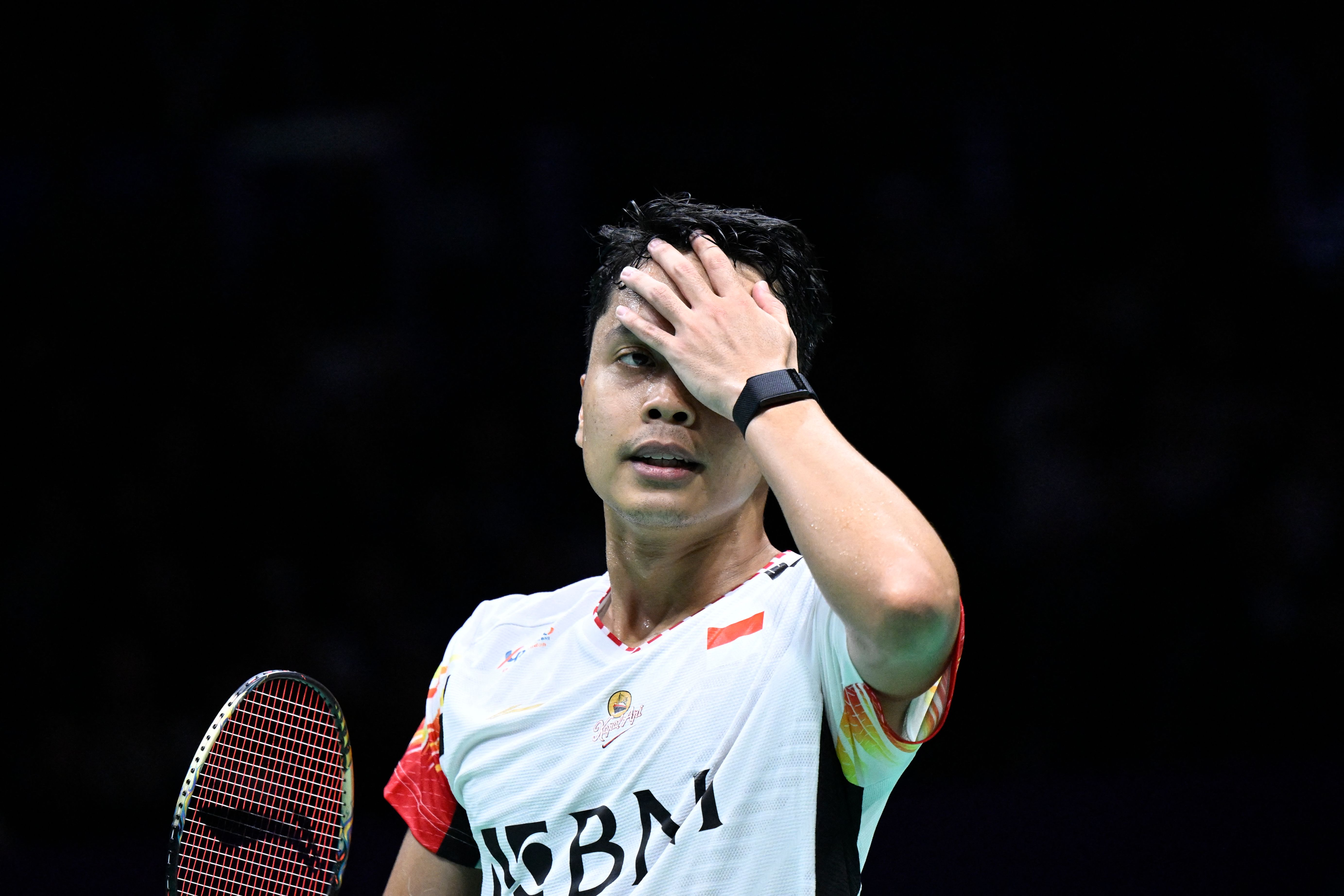 Pebulutangkis Indonesia Anthony Sinisuka Ginting