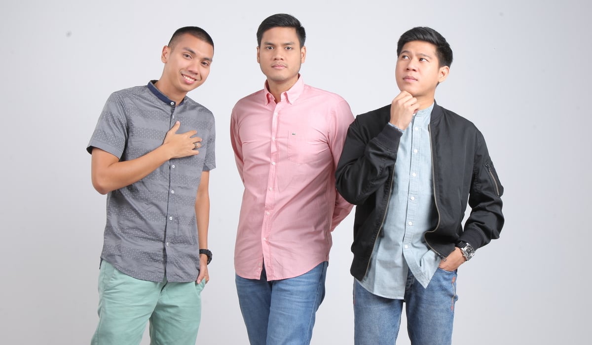 Personil kelompok musik RAN (dari kiri) Rayi, Asta dan Nino.