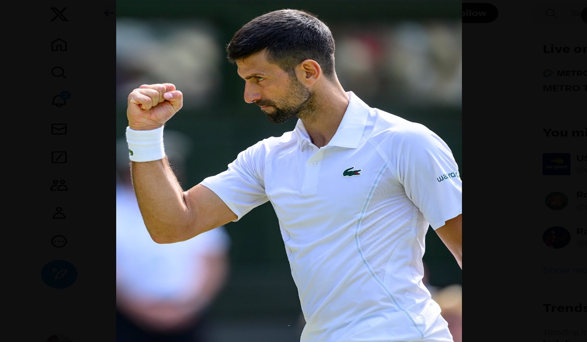 Petenis Serbia Novak Djokovic