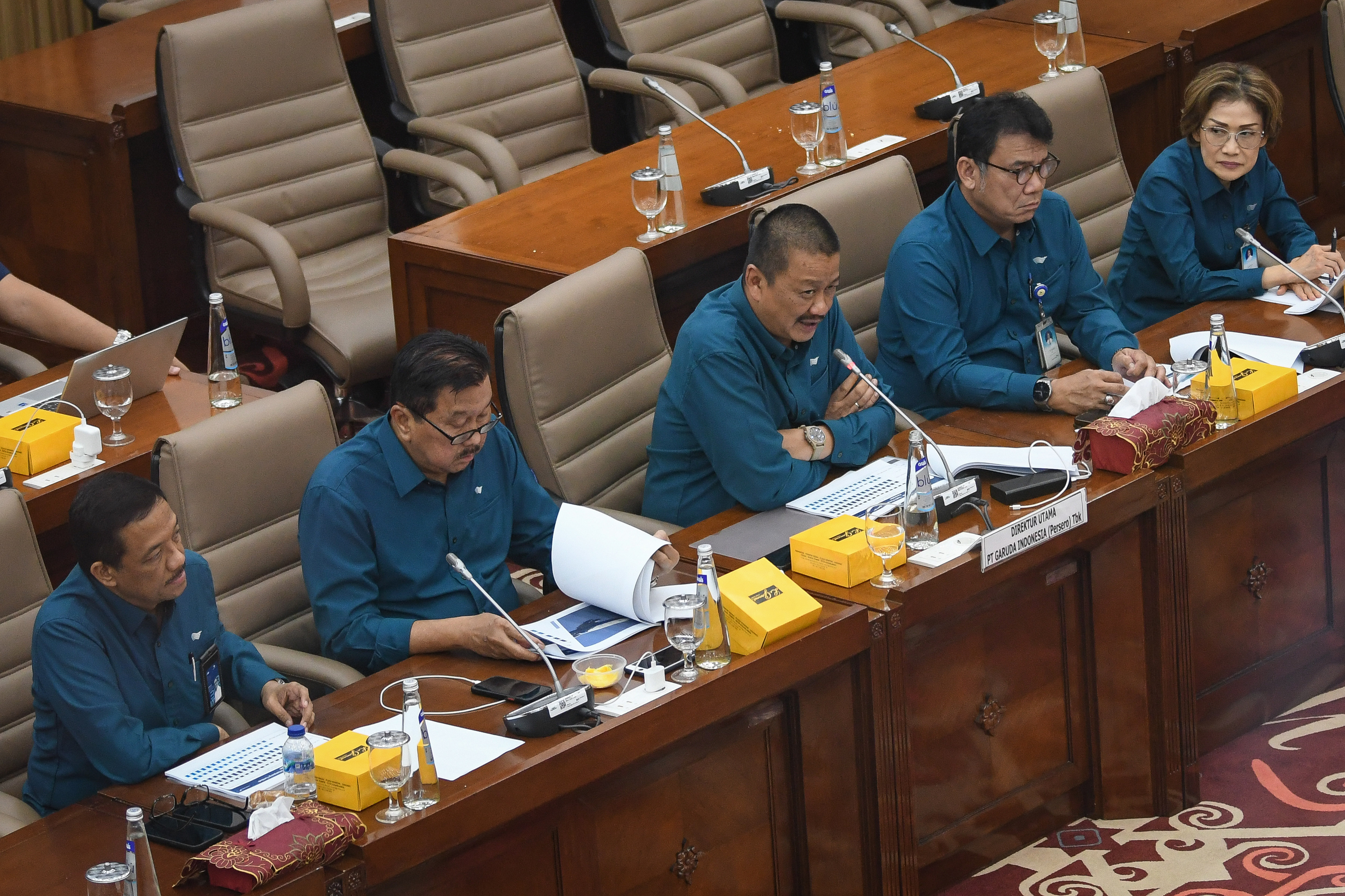 Rapat BUMN dengan Komisi VI, Rabu (10/7).
