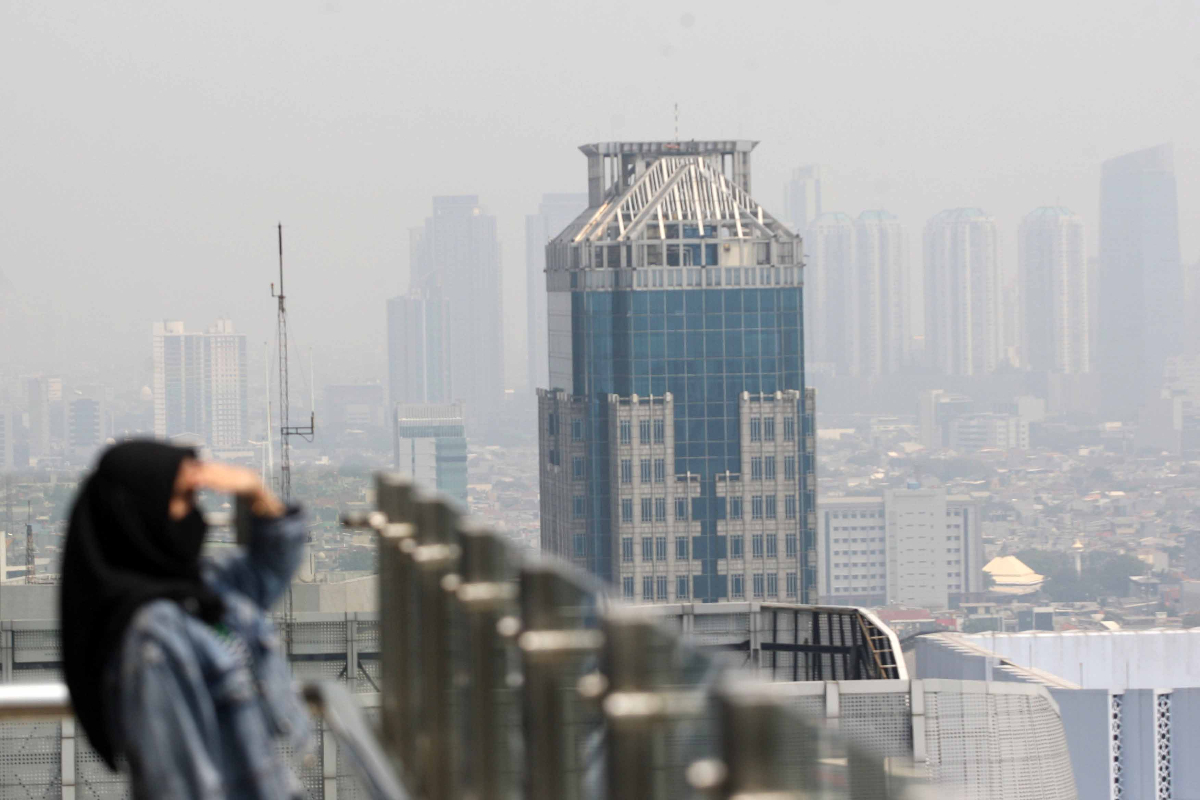 Polusi udara menyelimuti kawasan Kota Jakarta