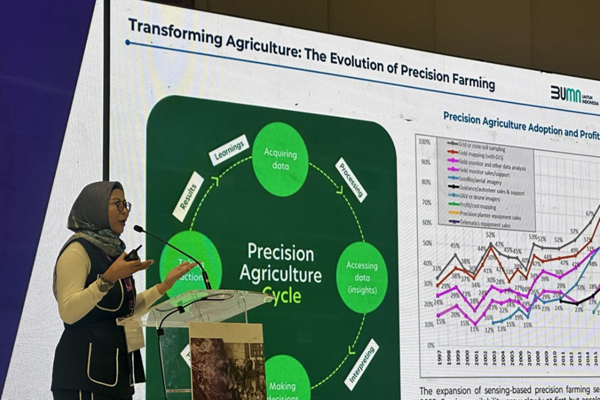 Direktur Supply Chain Management dan Teknologi Informasi PT Rajawali Nusantara Indonesia/ID FOOD Bernadetta Raras.