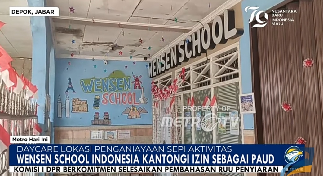 Suasana di Wensen School Indonesia.
