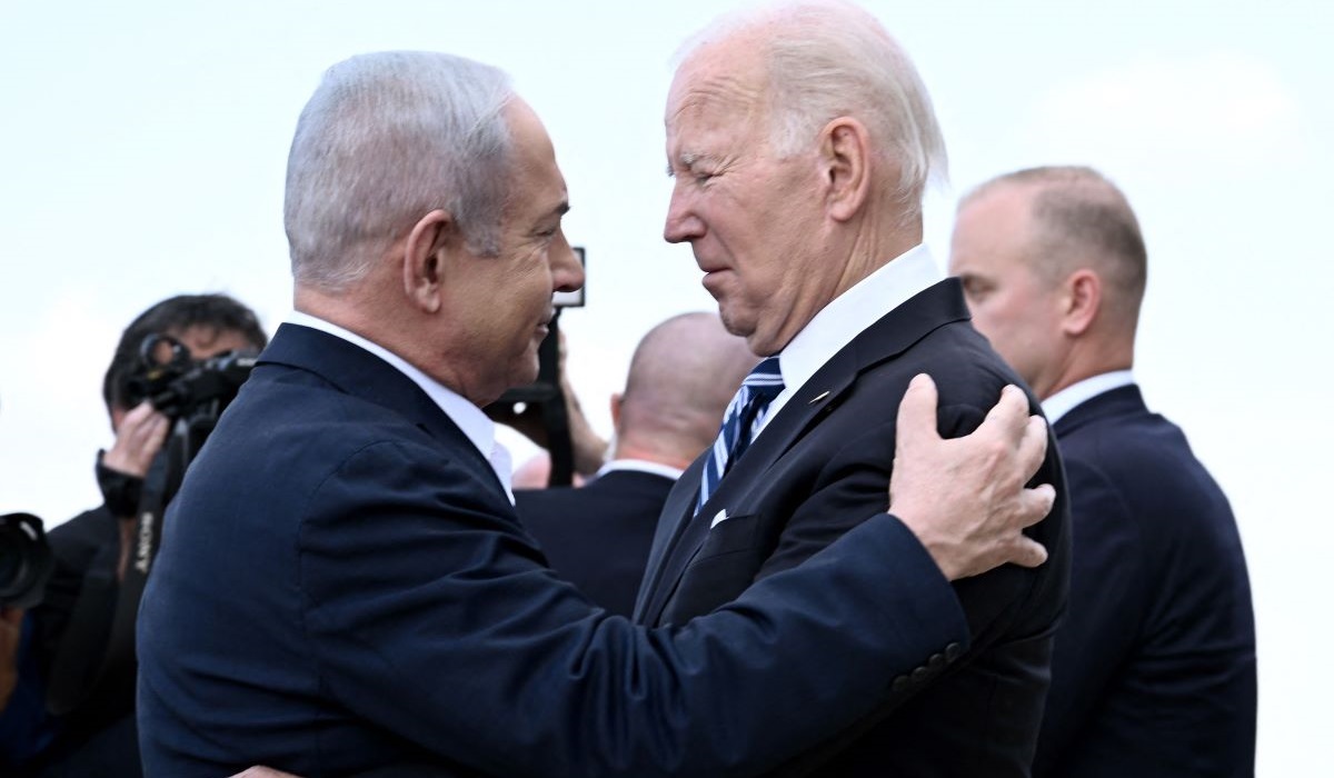 Presiden AS Joe Biden (kanan) dan PM Israel Benjamin Netanyahu.