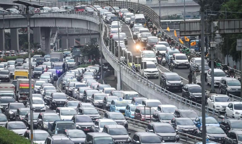 Ilustrasi. Kemacetan di Jakarta. 