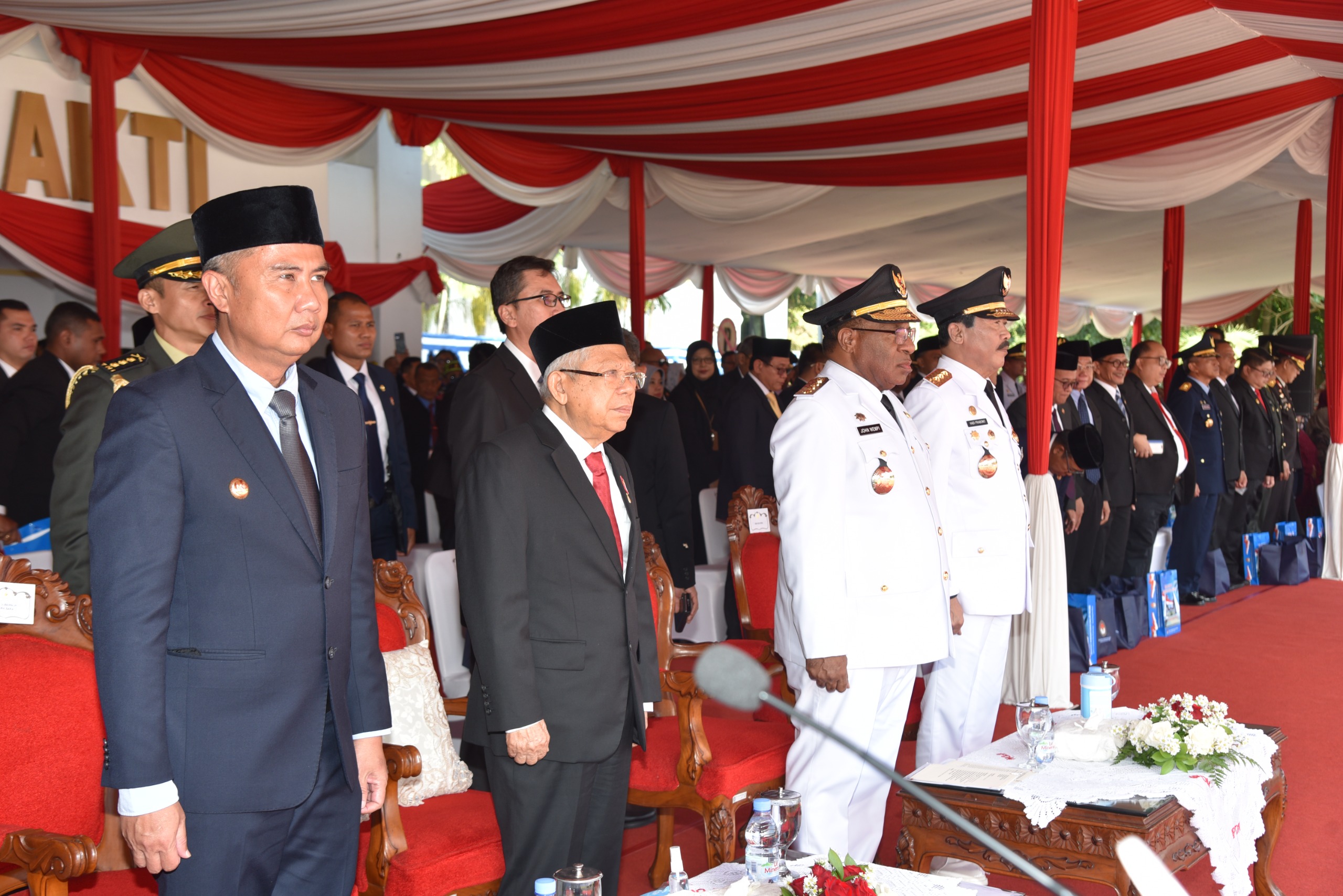 Wakil Presiden Ma'ruf Amin di Kampus IPDN Jatinangor, Sumedang, Jawa Barat.