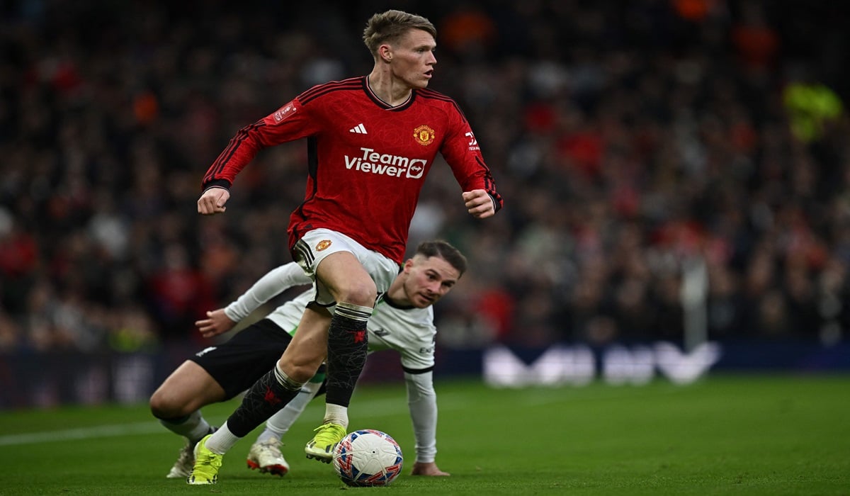 Gelandang Manchester United Scott McTominay