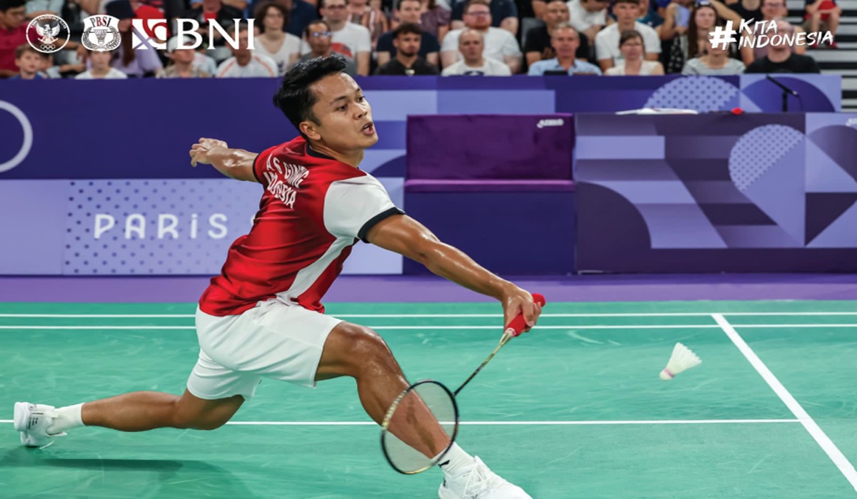 Tunggal putra Indonesia Anthony Sinisuka Ginting