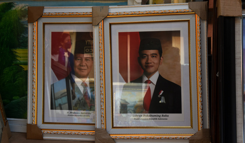 Foto Prabowo-Gibran sebagai presiden dan wakil presiden.