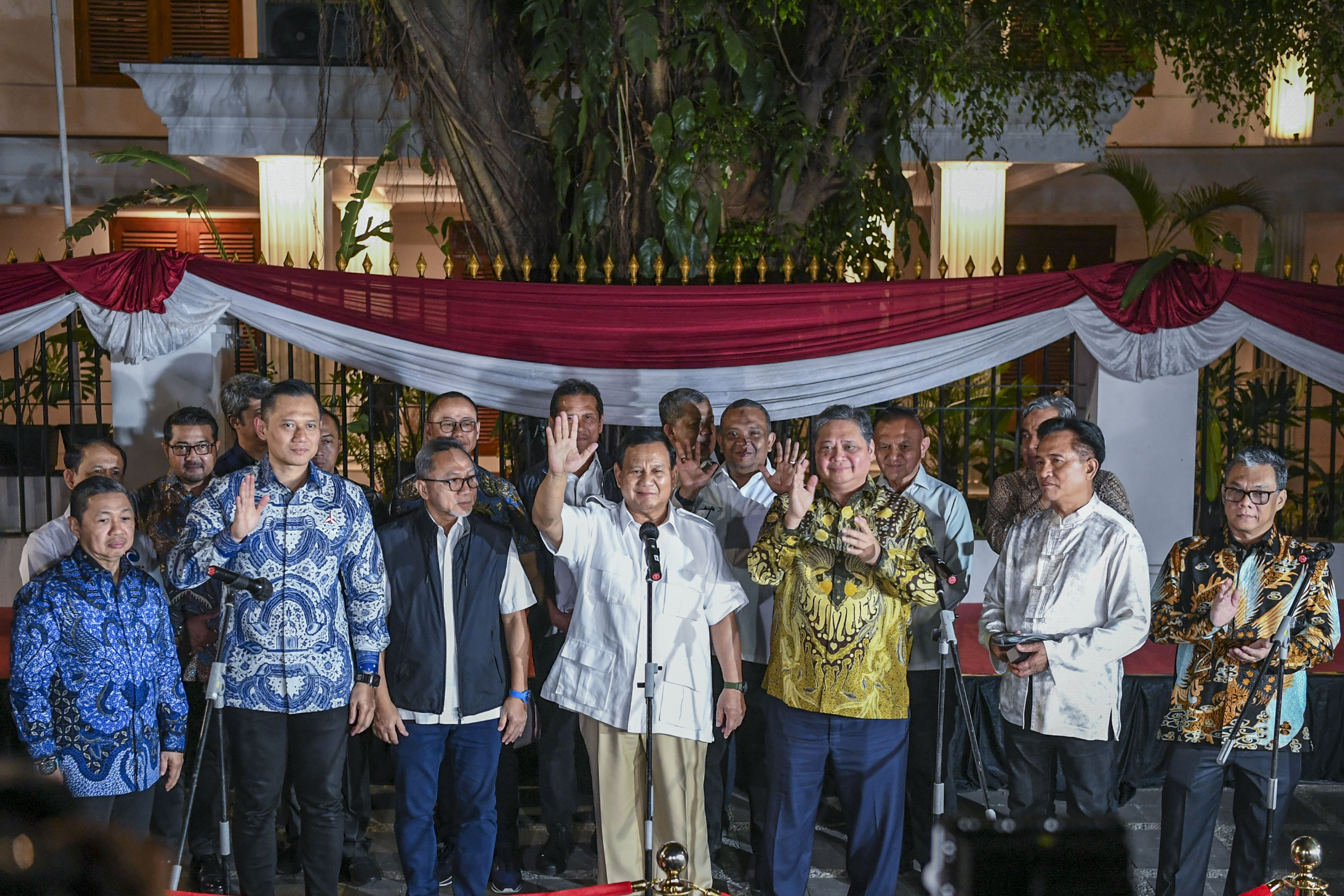 Para ketua umum partai Koalisi Indonesia Maju (KIM). 