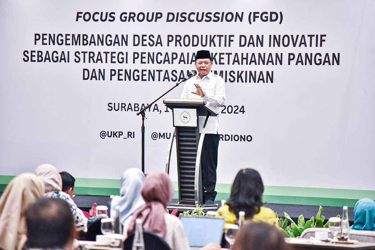 FGD bertema Pengembangan Desa Produktif dan Inovatif Sebagai Strategi Pencapaian Ketahanan Pangan dan Pengentasan Kemiskinan.