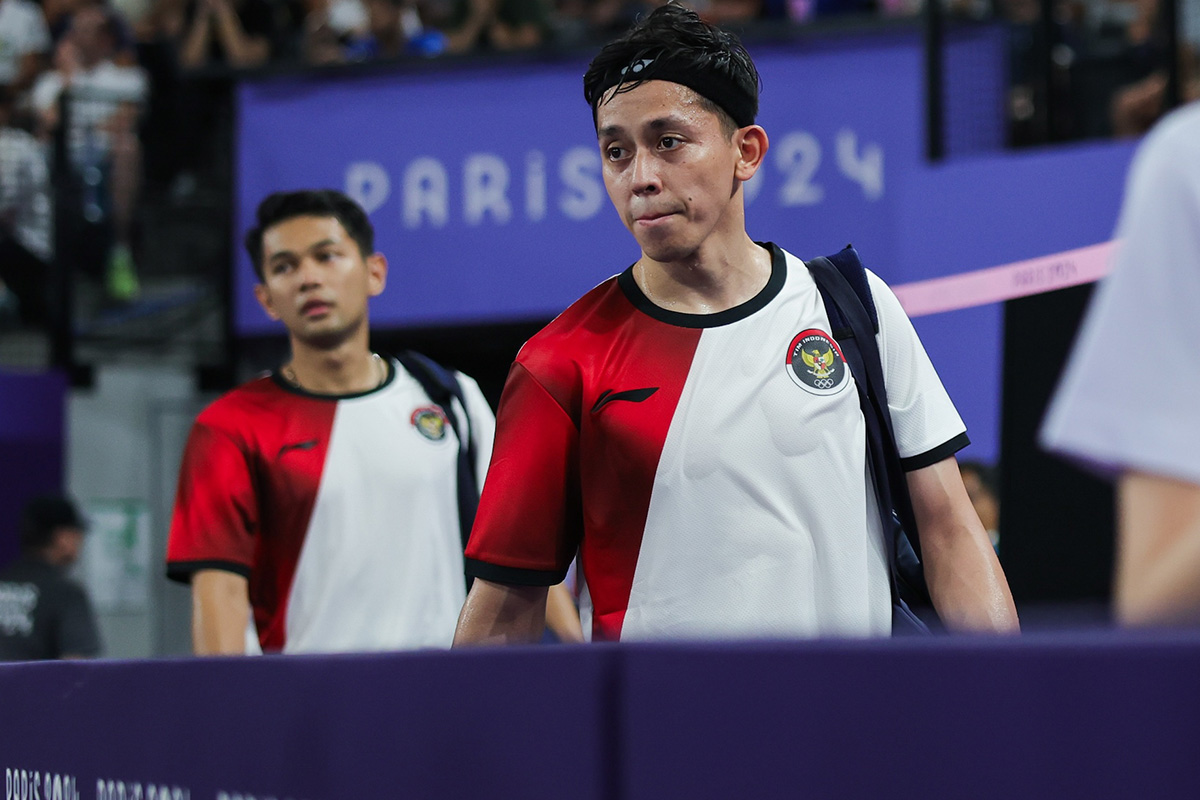 Pasangan ganda putra bulu tangkis Indonesia Fajar Alfian/Muhammad Rian Ardianto.