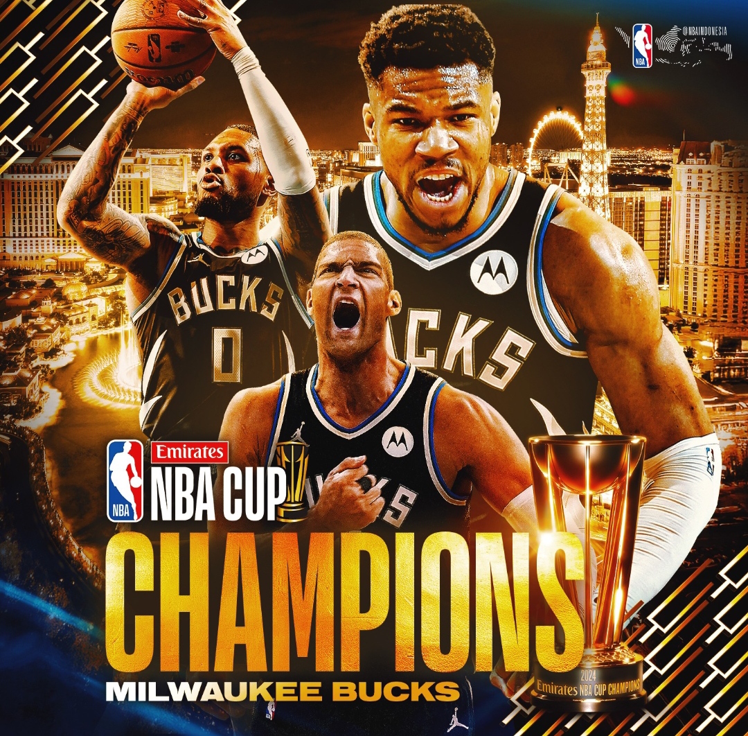 Giannis Antetokounmpo Bawa Milwaukee Bucks Juara NBA Cup 2024