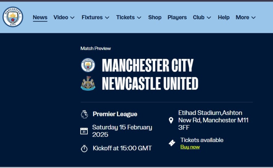 Jadwal Dan Predissi Manchester City vs Newcastle