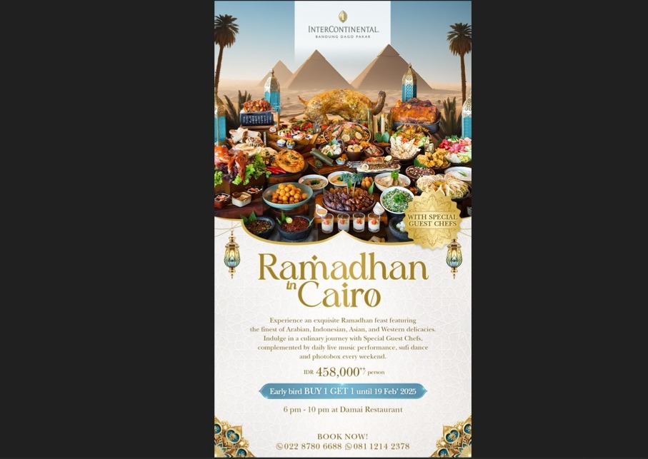   Hadirkan 'Ramadhan di Kairo', Intercontinental Bandung Sajikan Kelezatan Luar Biasa Autentik Kairo Ala Chef Mesir