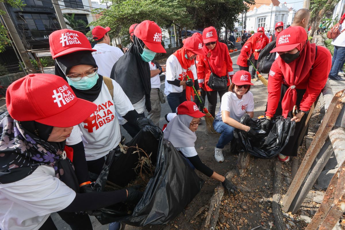 TERAPKAN PRINSIP ZERO LIMBAH, 3 ton Sampah Doaur Ulang Di 2024