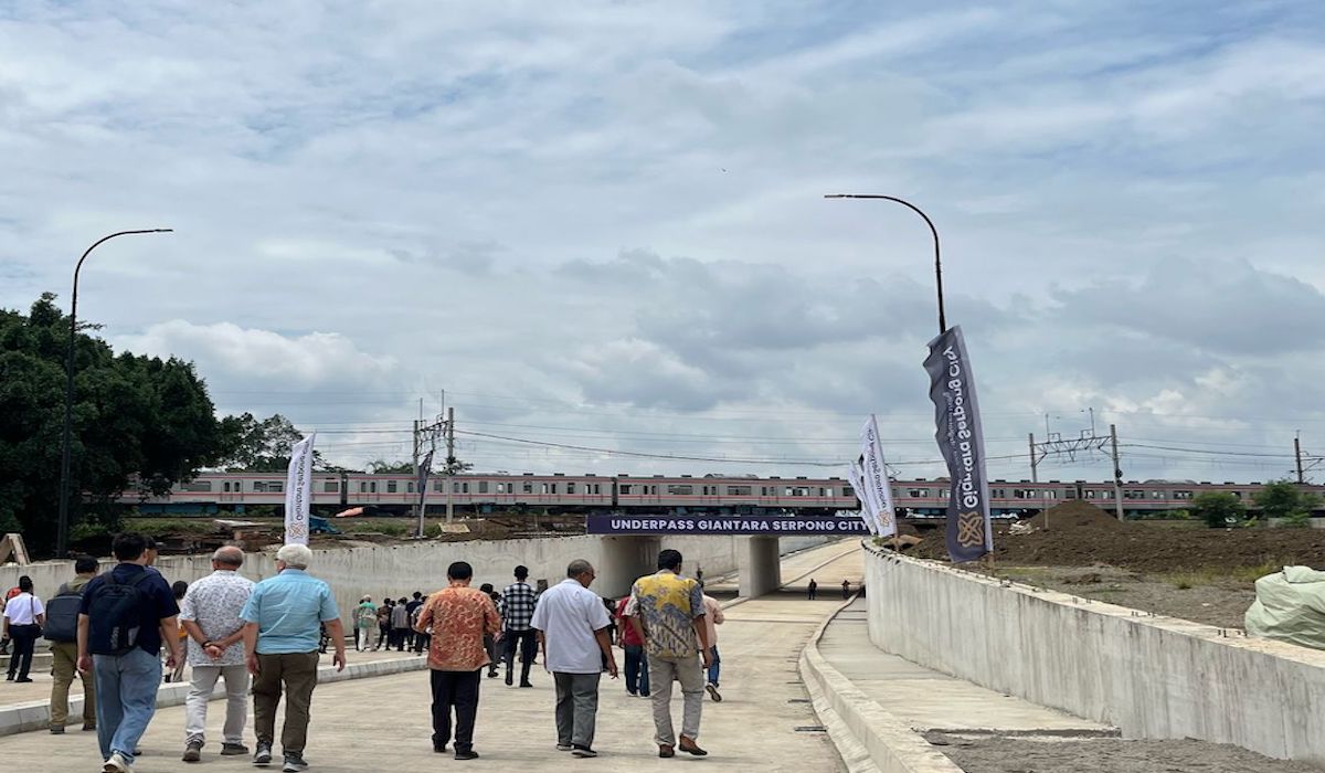 Dorong Akses Masyarakat dan Tod, Direktur Jenderal Penghargaan Kereta Api Repas Repas dari Giantara Serpong City Underpass