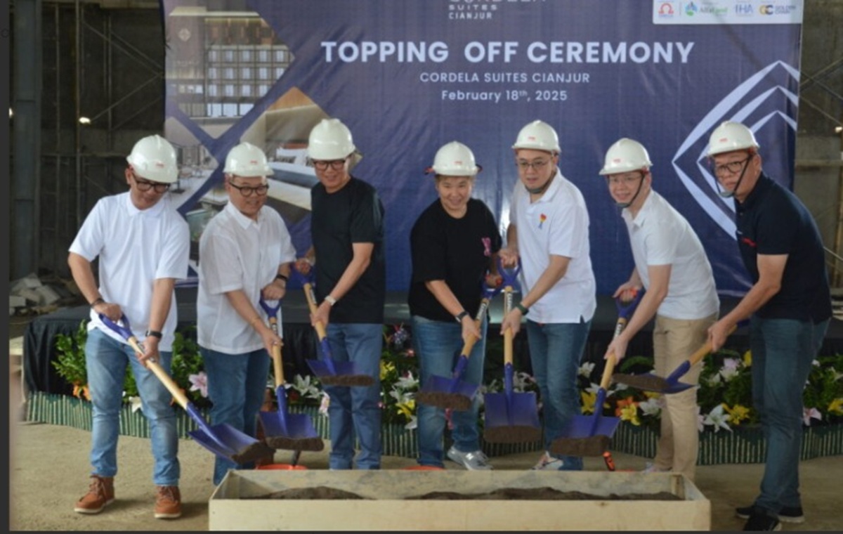 Omega Hotel Management Bersama Pihak Investor Lakukan Topping Off Cordela Suites Cianjur