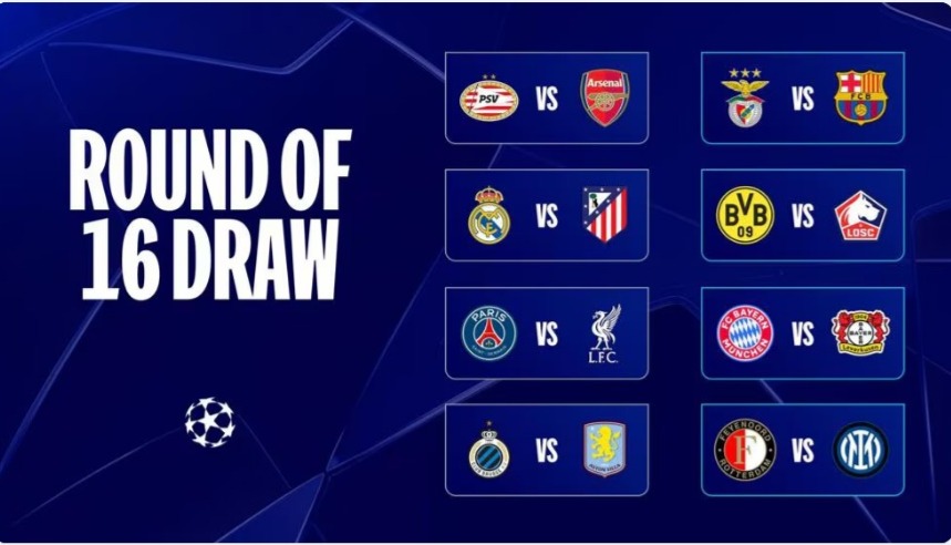 Muenchen Vs Leverkusen, Hasil Drawing 16 Besar Liga Champions