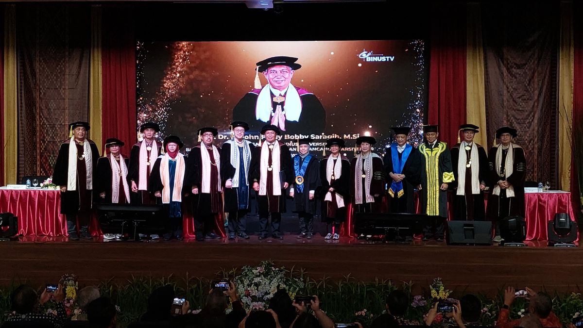 Gebrakan Awal Tahun 2025, Binus University Kukuhkan 7 Guru Besar 