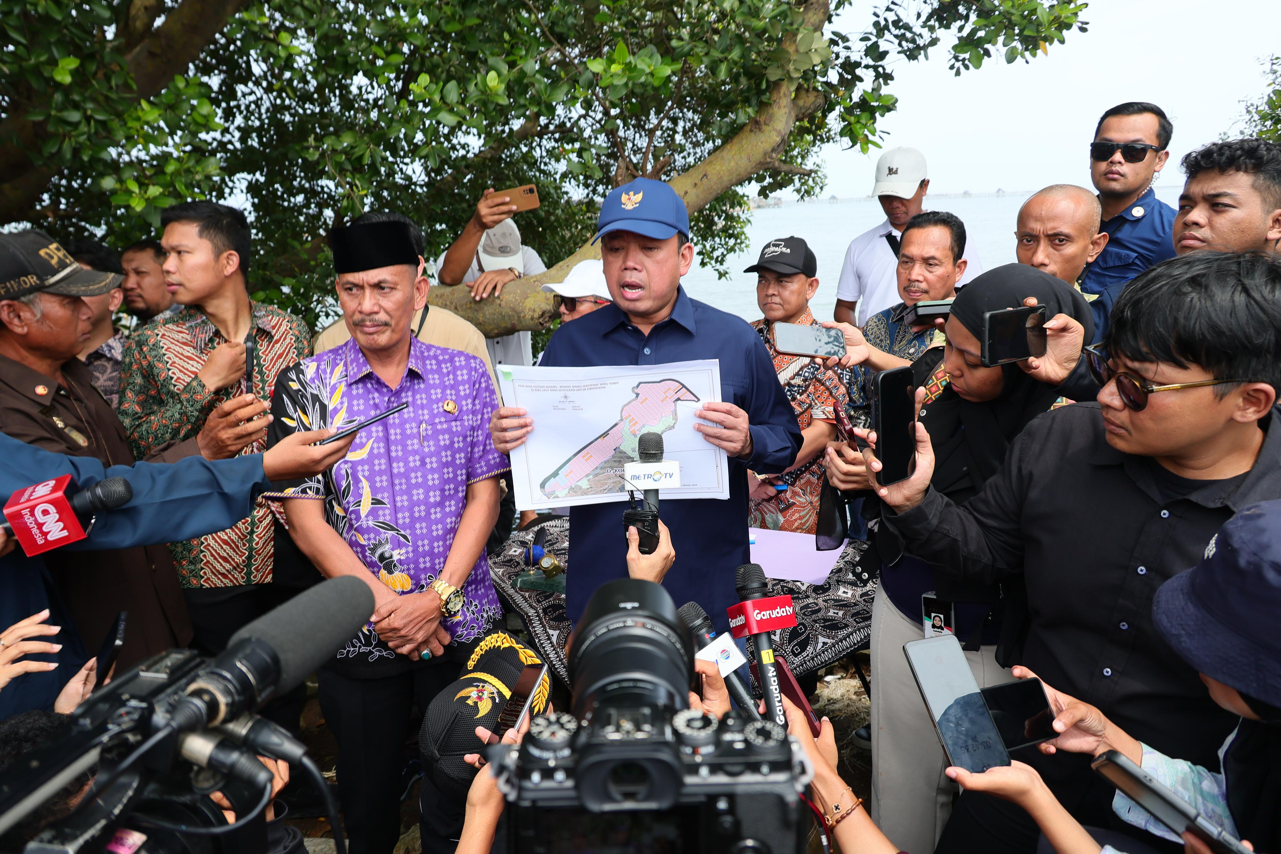 Menteri ATR/BPN Bantah Batal Cabut SHGB Aguan di Pagar Laut Tangerang