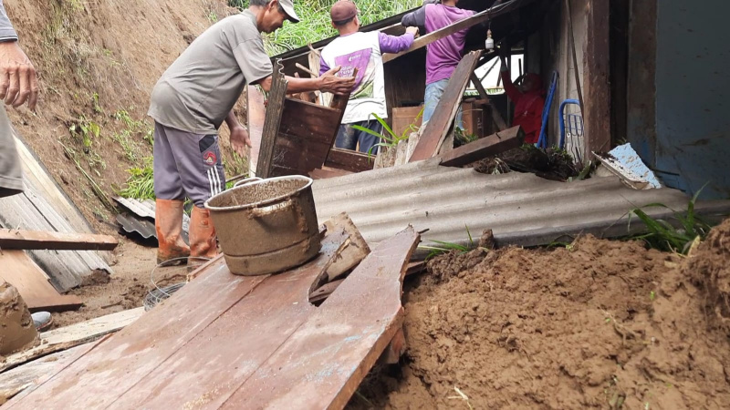 Longsor, Belasan Rumah di Lereng Gunung Merapi Wilayah Boyolali Rusak Parah