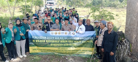 Mahasiswa USK dan UIN Ar-Raniry Aceh Kuliah Lapangan di Tanah Ulayat Lereng Gunung Berapi Seulawah Agam