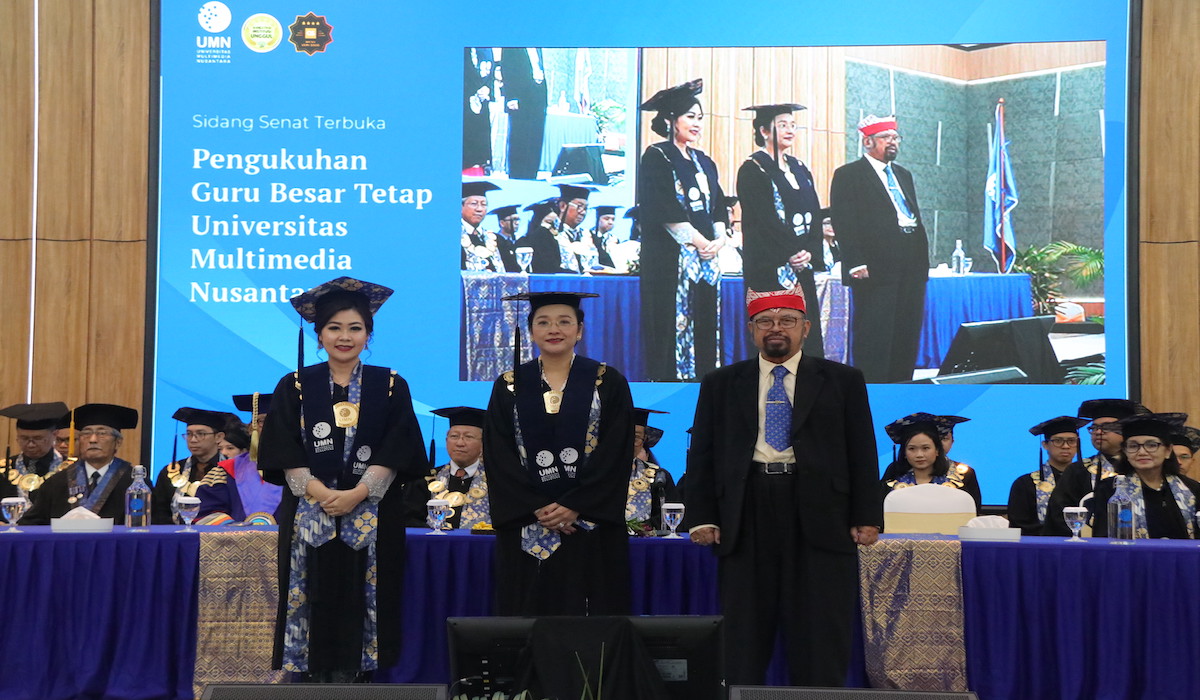 Dorong Inovasi Digital Dan Keuangan, Universitas Multimedia Nusantara Kukuhkan 2 Guru Besar Tetap