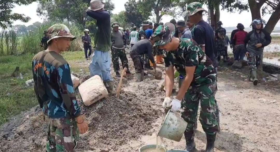 Tmmd di Subang Fokus Pembangunan Infrastruktur di desa Cilamaya Girang