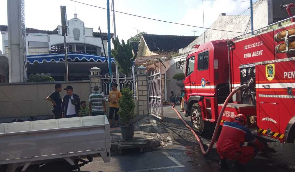 Korsleting Listrik, Kantor Bank Jateng Cabang Klaten Kebakaran