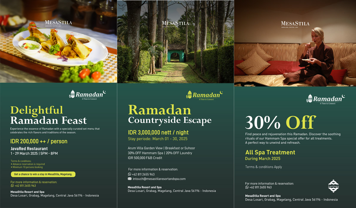 Nikmati Keindahan Ramadan di Mesastila Resort dan Promo Spa Denggan Spesial!