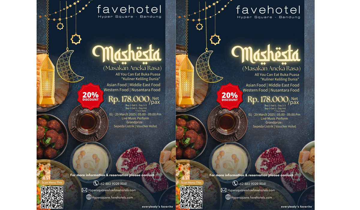 Nikmati Buka Puasa Seru dengan “Mashesta” di favehotel Hyper Square: All You Can Eat dengan Promo Menarik!