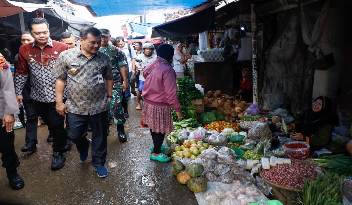 Cegah Lonjakan Haran, Gubernur Jateng Sidak Pasar Tradisional