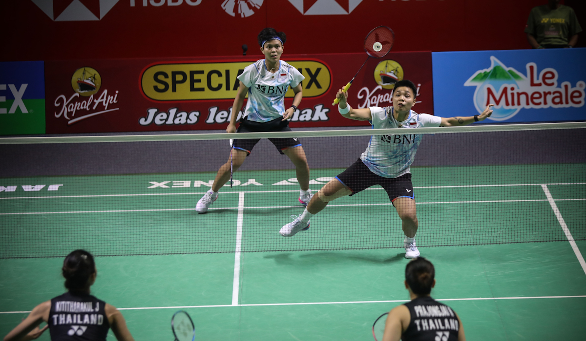 Apriyani/fadia dan pria rachel/trias mengang di babak pertama oerlans masters 2025