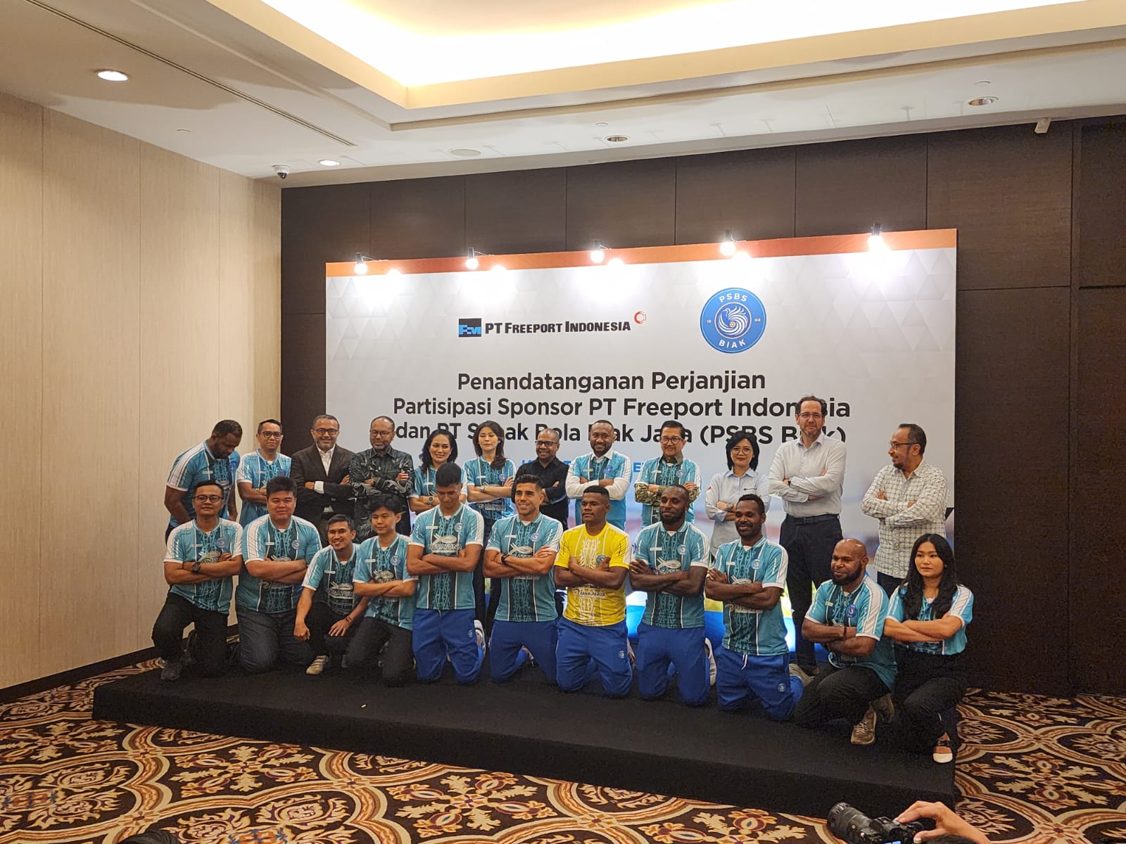 Dapat Bantuan Dana dari Freeport, PSBS Biak Termotivasi Tembus 10 Besar