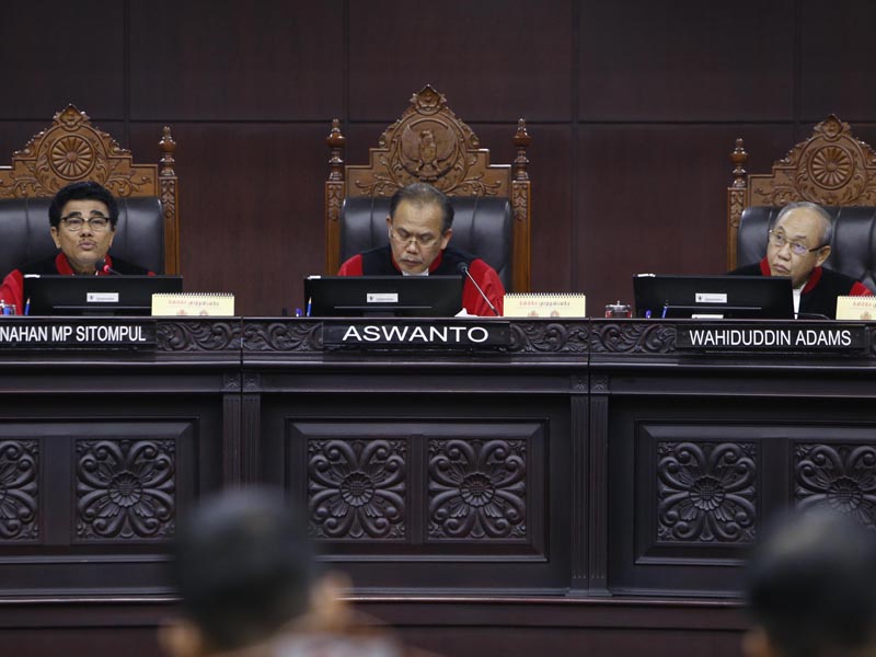  Sidang Uji Materi UU tentang Mahkamah Konstitusi