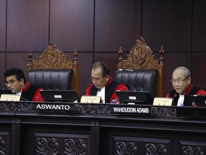  Sidang Uji Materi UU tentang Mahkamah Konstitusi