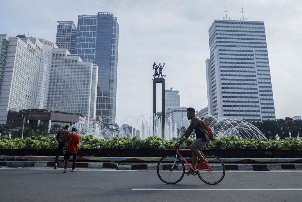 Warga Memanfaatkan Hari Bebas Kendaraan 