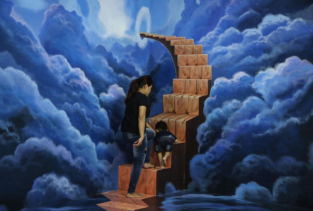 Lukisan 3 Dimensi di Pusat Perbelanjaan