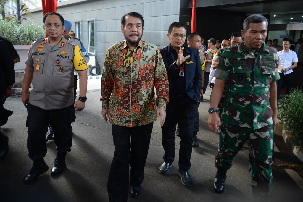 Ketua MK Melihat Pengamanan Gedung