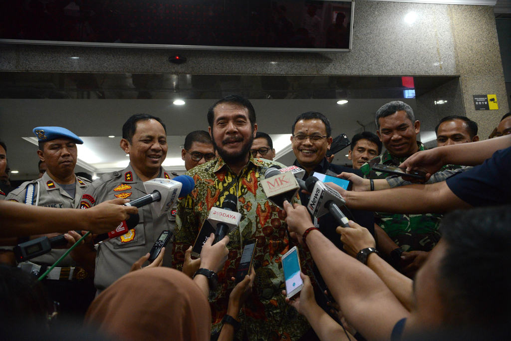 Ketua MK Melihat Pengamanan Gedung