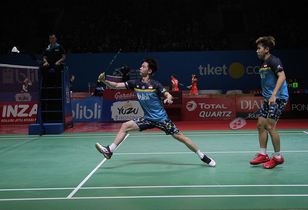 Marcus Gideon/Kevin Sanjaya Melangkah ke Babak Selanjutnya