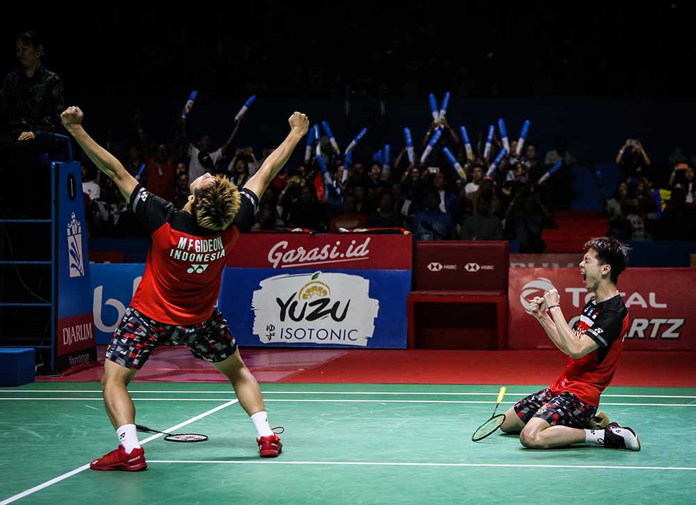 Pasangan Ganda Marcus/Kevin Juara Blibli Indonesia Open 2019 