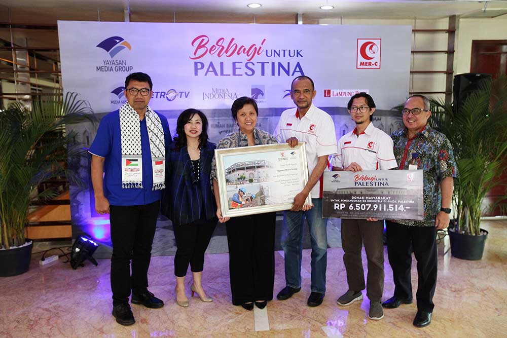 Donasi Masyarakat Melalui Yayasan Media Group untuk Palestina