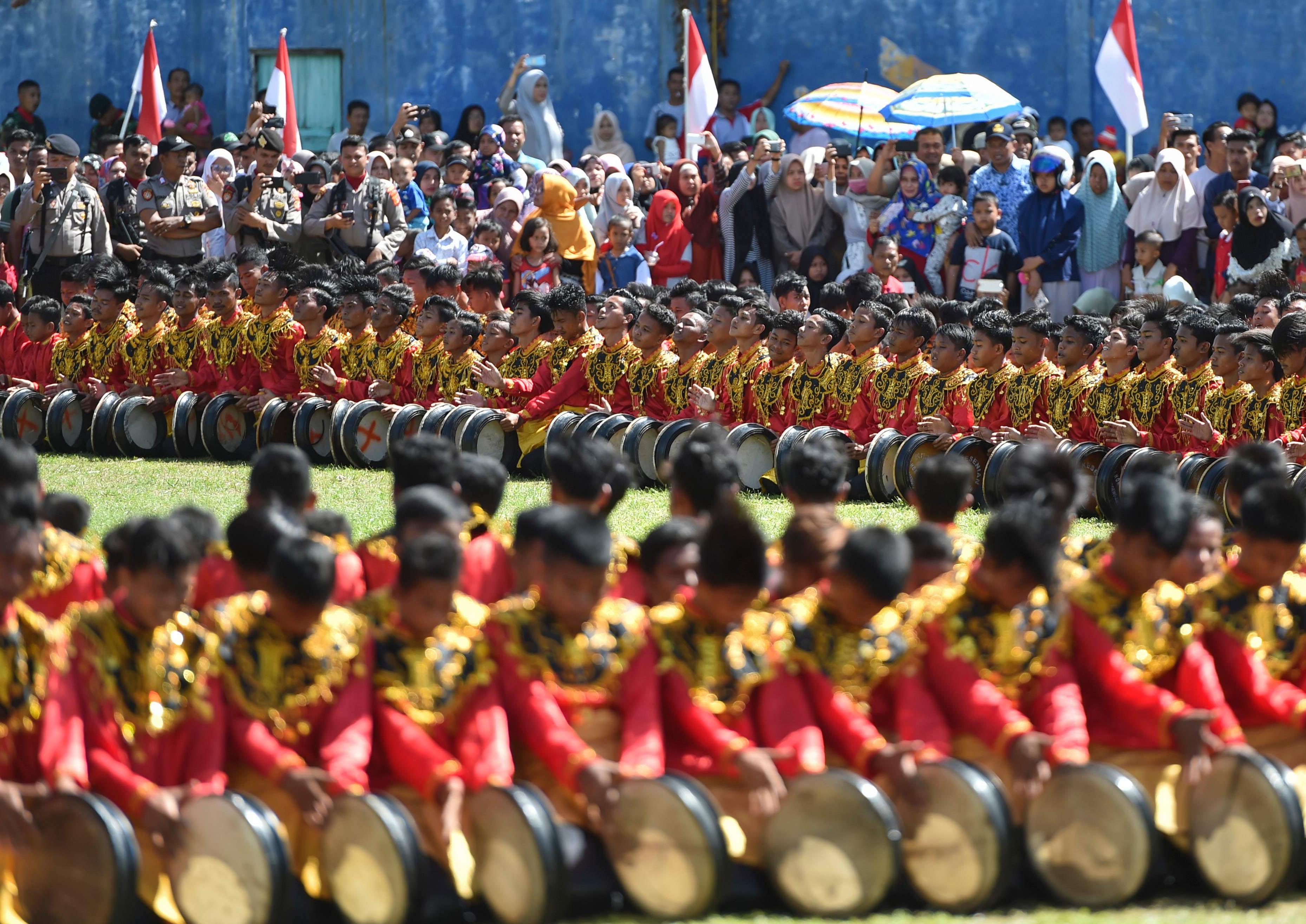 Rapai Geleng Massal Meriahkan HUT ke-74 Kemerdekaan RI