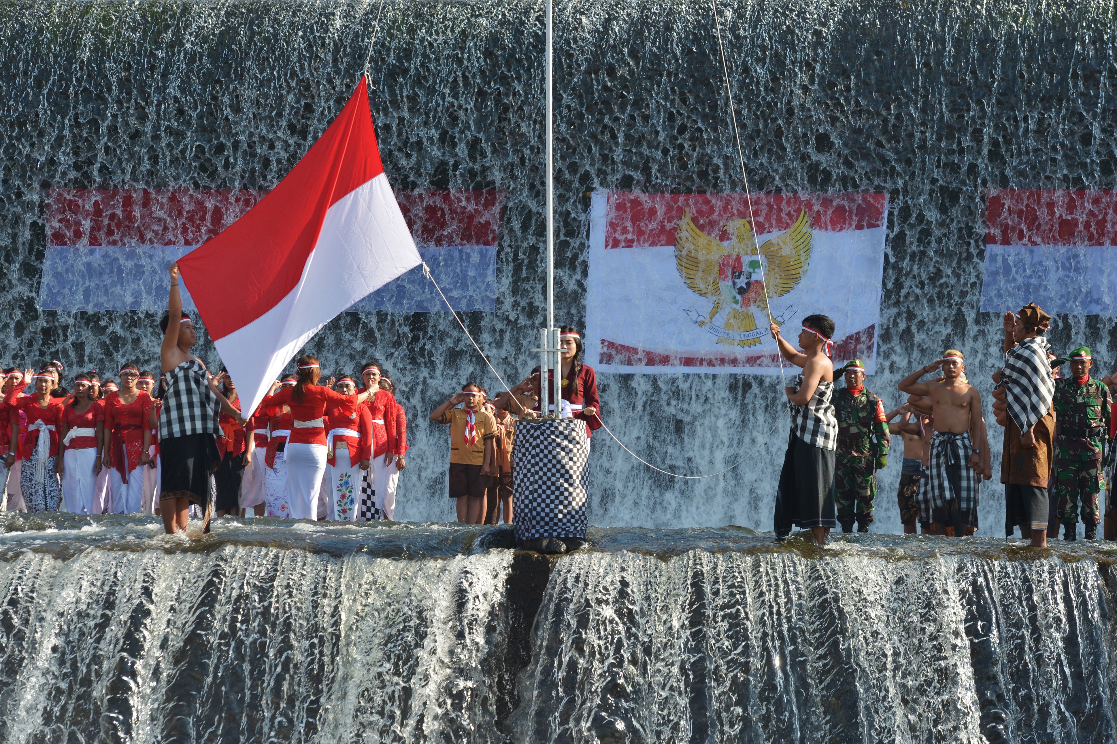Upacara HUT ke-74 Kemerdekaan Republik Indonesia 