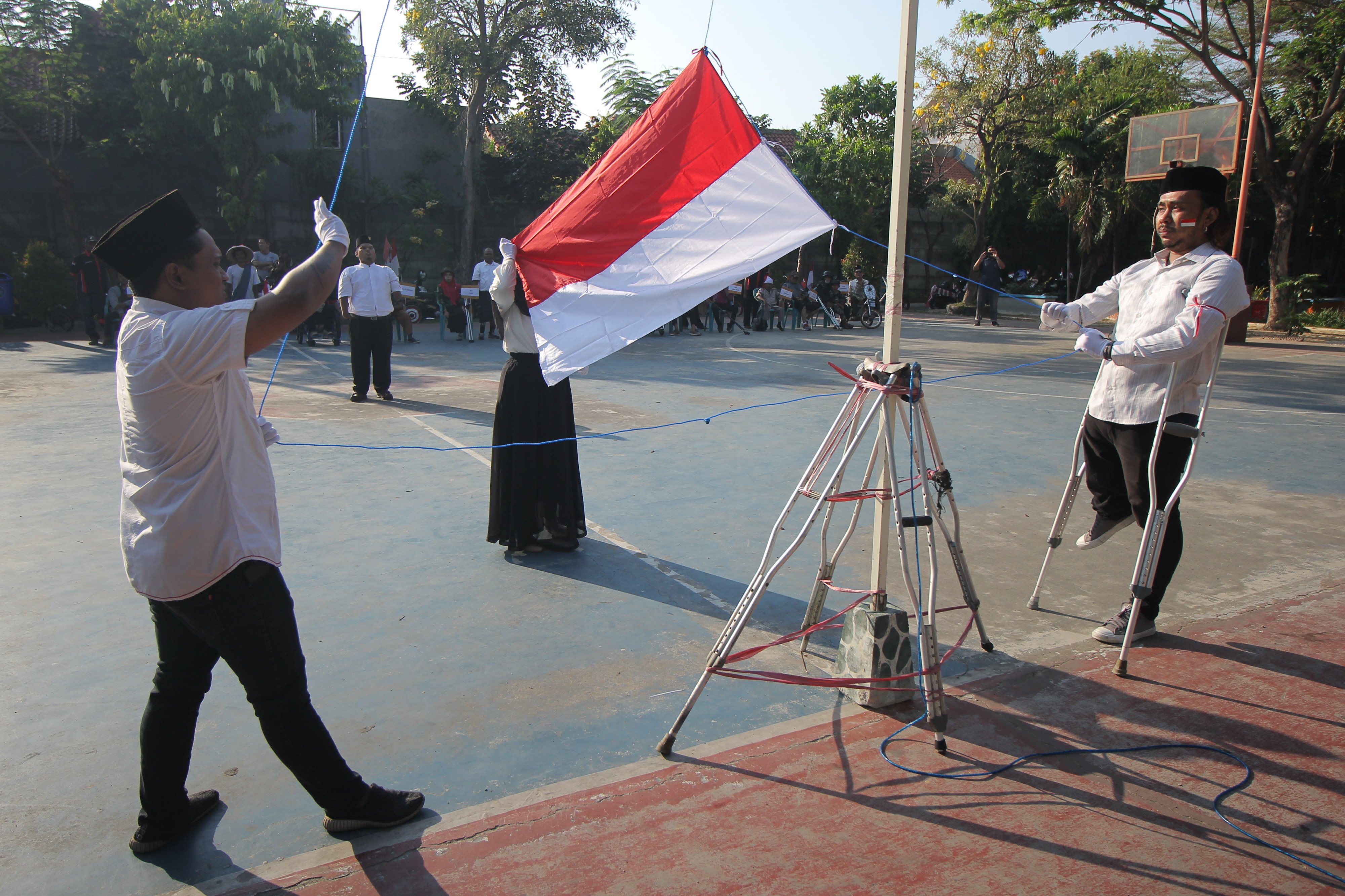 Upacara HUT ke-74 Kemerdekaan Republik Indonesia 