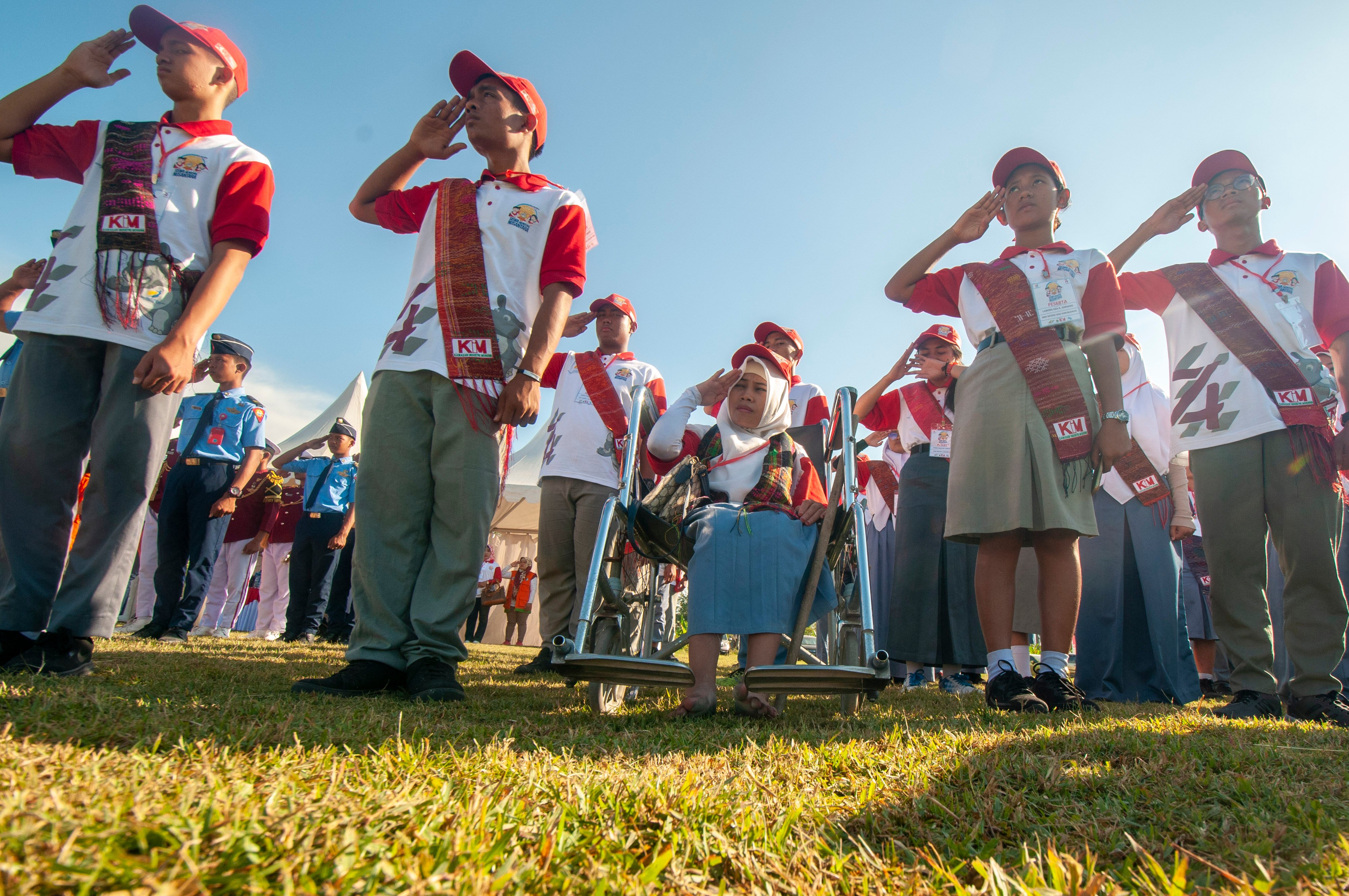 Upacara HUT ke-74 Kemerdekaan Republik Indonesia 